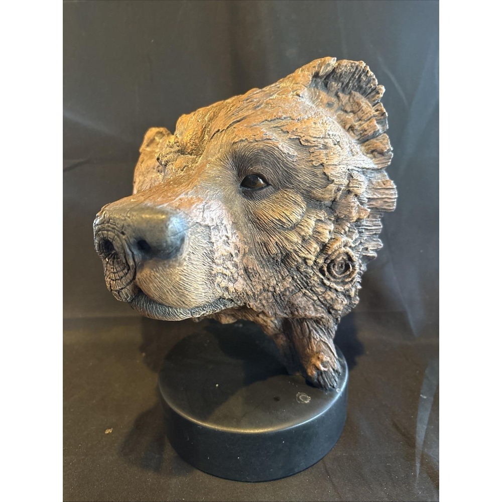 Rick Cain Limited Ed Seven Bear Sculpture Figurine  685/2000 Vtg 90s Signed Art